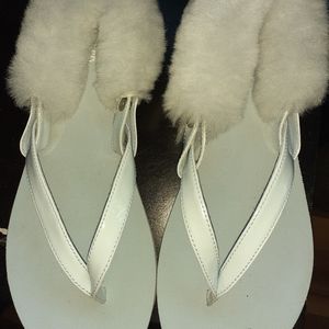 Ugg furry sandals